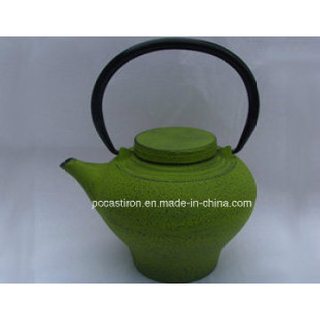 0.65 Liter Embossed Chinese Cast Iron Teapot with Filter